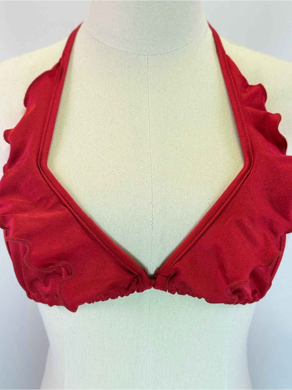Body Language Women’s Two Piece Red Ruffle Lingerie‎ Size 0/S - Picture 4 of 8